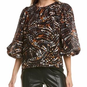 Marie Oliver Hurly top in Tigris print NWT, XS